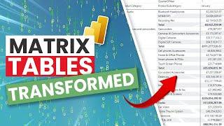 Ultimate Guide to MATRIX Tables in Power BI | 2023