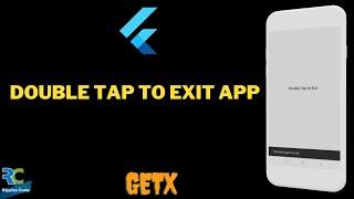 Double Tap to Exit App in Flutter || Flutter || GetX