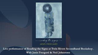 Janis Freegard :Reading the signs live poetry and  soundscape  performance.