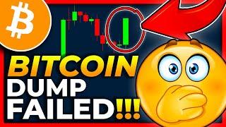 BITCOIN DUMP FAILED BADLY!!!! [huge pump!!!] BITCOIN PRICE PREDICTION 2022 // BITCOIN NEWS TODAY