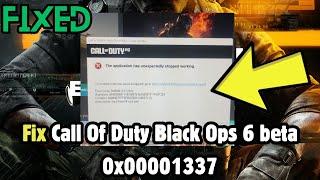 How to Fix Call Of Duty Black Ops 6 beta 0x00001337 error code fix