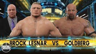 WWE 2K17: Brock Lesnar vs. Goldberg WWE Survivor Series Simulation ᴴᴰ