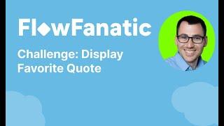 Salesforce Challenge: Display your favorite Quote