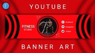 AMAZING YOUTUBE BANNER ART MAKING on Android PixelLab  || Tutorial