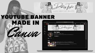 HOW TO MAKE A YOUTUBE BANNER ON CANVA | BEGINNER FRIENDLY | CUTE & SIMPLE