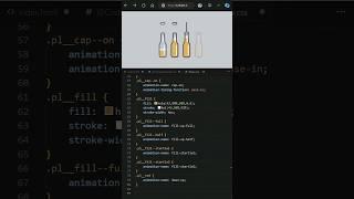 Day 033 -  Micro Css bottle loader animation design #coding #webdevelopment #htmlcss #programming