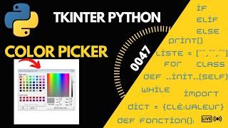 Python Tkinter Color Chooser Et Sauvergarde Des Parametres #0047