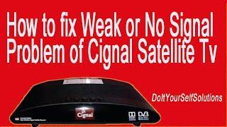 How to fix Weak or No signal Problem of Cignal Satellite TV? (Cebuano)