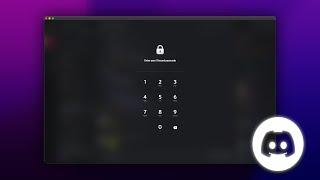 How to LOCK your Discord (Using Passcode)