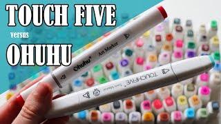 TOUCH FIVE MARKERS vs OHUHU MARKERS - Which cheap Copic alternative is better?