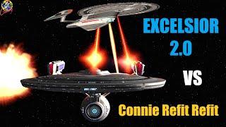 Viewer Request - Excelsior 2.0 VS Connie Refit Refit - Both Ways - Star Trek Starship Battles