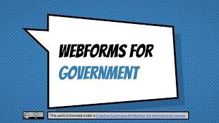 Webforms for government