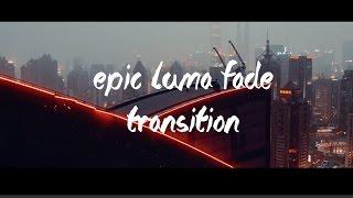 How to make awesome luma key transition? No downloads required.