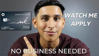 Chase Ink Business Unlimited | Watch Me Apply! (No Business Needed) 2023