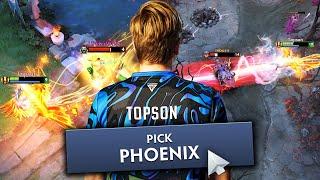 How Topson really plays PHOENIX MID! 