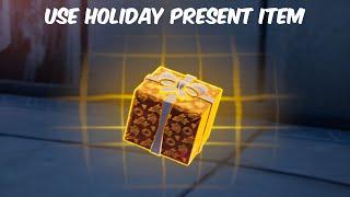 Use a Holiday Presents! item - Fortnite Winterfest Quests (2021)