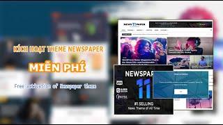 Hướng Dẫn Crack Theme Newspaper Miễn Phí - Theme WordPress | Free Activation Of Newspaper Theme