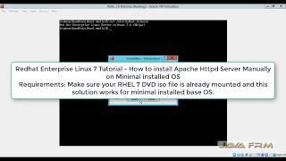 Red hat Enterprise Linux 7 Tutorial - How to install Apache Httpd Server Manually