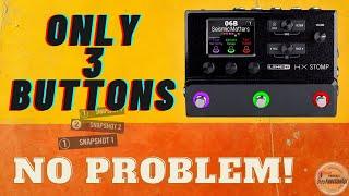 Line 6 HX Stomp - How To Get More From The 3 Footswitches (Stacking Snapshots)