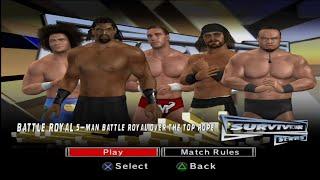 WWE SmackDown vs. Raw 2007 - Battle Royal 5-man Over The Top Rope