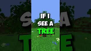 Minecraft, but if I see a Tree Video Ends...