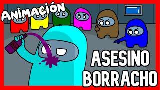 IBAI Y AURON PILLAN AL ASESINO BORRACHO  - ANIMACION AMONG US