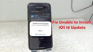 How to Fix Unable to Install iOS 16 in iPhone & iPad (Fix Can’t Install iOS Update)