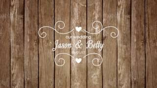 Wedding intro #1 AFTER EFFECTS FREE template text heart shape animation opener title download