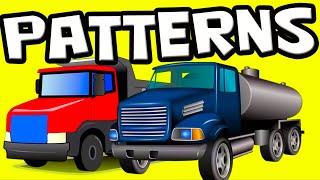 Learn PATTERNS for PRESCHOOLERS! | AB Patterns for Children with TRUCKS