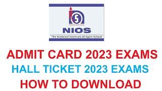 nios me admit card kaise download kare, how to download hall ticket of nios #nios,#admit card