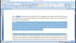MS Word:New Fastest way to select Word, Sentence & Paragraphs