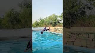 Check High Jump gym boy in swimming pool  #foryou #kohat #danishkhanbangash