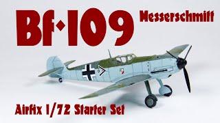 Airfix Messerschmitt Bf-109E starter set 1/72 scale review and build - HD 720p