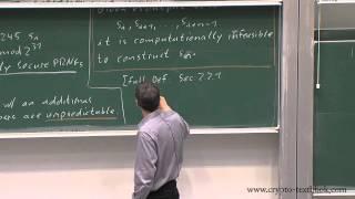 Lecture 3: Stream Ciphers, Random Numbers and the One Time Pad by Christof Paar