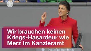 Wir brauchen keinen Kriegs-Hasardeur wie Merz im Kanzleramt