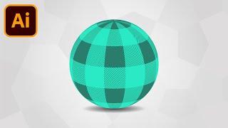 How To Create A 3D Ball With Pattern In Adobe Illustrator