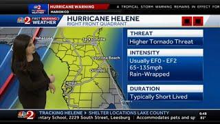 Hurricane Helene to bring tornado threat to Central Florida