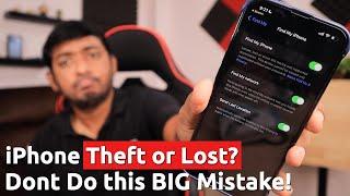 iPhone THEFT or LOST?  Don't Do this BIG Mistake!