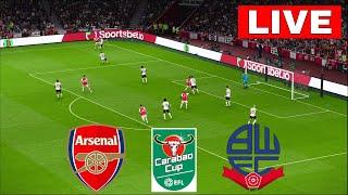 Live : Arsenal vs Bolton Wanderers I EFL Cup, Round 3 Full Match Live Streaming eFOOTBALL PES 21