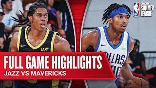 JAZZ vs MAVERICKS | NBA SUMMER LEAGUE | FULL GAME HIGHLIGHTS
