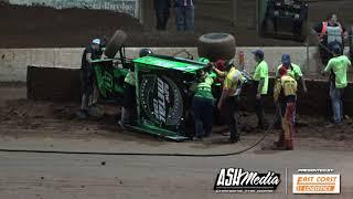 Sprintcars: Aaron Kelly and Andrew Corbet Rollovers - Archerfield Speedway