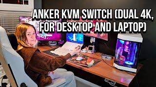 ULTIMATE Work & Gaming Setup? Anker KVM Switch (Dual 4K, For Desktop and Laptop) UNBOXING