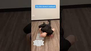 Low back pain? Try this stretch and share! #lowbackpain #crack #trending