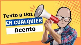 Cómo CONVERTIR de TEXTO a VOZ Realista GRATIS 