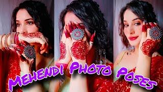 Elegant Mehendi Photo Poses For Girls  Rakshabandhan/Teej Selfie Pose With Mehendi  #youtube #pose