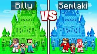 Billy Familie SMARAGD vs Semlaki Familie DIAMANT KÖNIGREICH in Minecraft!