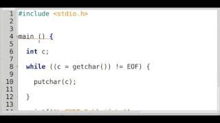 Einführung in C  --- getchar() ---  while --- if-else   #3