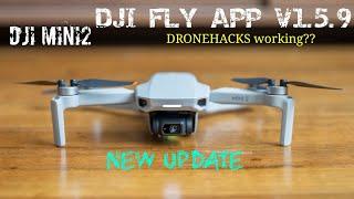 DJI FLY NEW UPDATE v1.5.9 | DJI #MINI 2 #15meters Drone-hacks working | What's new?