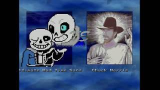 mugen ultimate bad time sans vs Chuck Norris