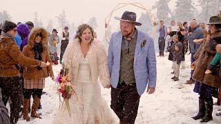 Surprise Snow on Mt. Ashland Festival Themed Oregon Wedding Highlight Film